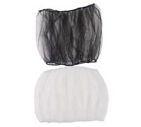 Abaodam 2PCS Adjustable Bird Cage Cover Mesh Seed Guard Net Skirt for Parrot Parakeet Macaw Cages Transparent Breathable Protector with Snug Fit for Cockatiels Canaries and Small to Medium