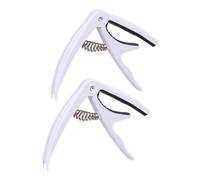Abaodam 2pcs Adjustable Guitar Capo for Acoustic Electric Guitars Versatile Capo Accessory for Musicians Easy One-handed for Folk Country Music