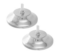 Abaodam 2pcs Adjustable Height Pool Table Leg Pads 5-Inch Metal Leveling Feet with Protective Covers for Billiards and Game Tables, Furniture Foot Levelers for Equipment Stability