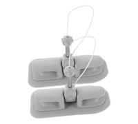 Abaodam 2pcs Adjustable Kayak Paddle Holder for Inflatable Boats and Dinghies Aluminum Alloy Oar Locks with Predrilled PVC Mounts for Kayaks Canoes Rowboats