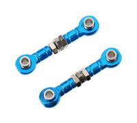 Abaodam 2pcs Adjustable Linkage Steering Rod 43mm Rc Servo Link Tie Rod End Made of Aluminium Alloy and Stainless Steel, Polished with No Burrs, Convenient to Install for Rc Car Steering