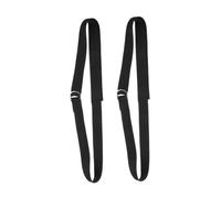 Abaodam 2Pcs Adjustable Metal D Ring Non Elastic Yoga Band Multi Purpose Fitness Strap for Shoulder Back Leg Waist Exercise Skin Friendly Webbing for Professional Gym Pilates Use