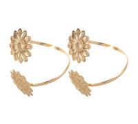 Abaodam 2PCS Adjustable Metal Sunflower Arm Cuff Bracelets Hollow Out Upper Arm Jewelry Punk Style Open Bangle Accessories for Women Summer Beach Parties