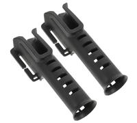 Abaodam 2pcs Adjustable Waist Belt Fishing Rod Holder Portable Rod Stand for Spinning and Casting Poles Handsfree Secure Fit for Surf Kayak Wading Anglers Black