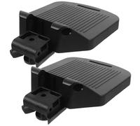 Abaodam 2pcs Adjustable Wheelchair Foot Pedal Heavy Duty Footrest Replacement Stable Wheelchair Leg Rest for Elderly Patient
