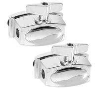 Abaodam 2pcs Alloy Floor Tom Leg Mount Bracket Musical Instrument Drum Holder Base Tom Drum Hardware Accessory for Rehearsals Stage Gigs