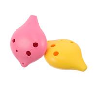Abaodam 2pcs Alto Ocarina for Students Resin Wind Instrument with Beginner Friendly Six Hole Design Easy to Learn Musical Instrument for Daily Music Training and Learning