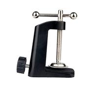 Abaodam 2pcs Aluminum Alloy Desk Clip C-type Fixation Microphone Bracket Base Table Lamp Holder Metal Clamp for Home Office Setup