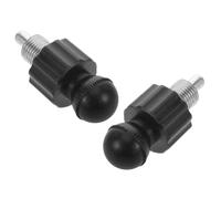 Abaodam 2pcs Aluminum Alloy Fitness Pull Pin Knob Secure Locking Exercise Equipment Release Pins for Training Machines Quick Adjustment Spring Knobs for Gym Racks and Weight Stacks Black