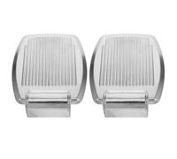 Abaodam 2Pcs Aluminum Alloy Footrest for Wheelchair with 19Mm Hole, Elderly Walker Footrest Replacement, Mobility Scooter Footplate Accessories for Drive Wheelchair Leg Rest