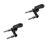 Abaodam 2pcs Aluminum Bike Camera Holder with Rotatable Design Lightweight Front Light Mount Bracket for Mountain and Road Bikes Non Slip Grip Compatible with LED Lights Black