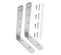 Abaodam 2pcs Anti-tip Furniture Anchors for Baby Proofing Dresser Wall Safety Anchors Kit Child Safety Furniture Secure to Wall 4mm Thick Angle Brackets