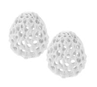 Abaodam 2pcs Aquarium Shrimp Cave Shelter with Suction Cup Realistic Coral Rock Hideout for Fish and Shrimp Hollow Tank Ornament for Breeding Resting and Hiding