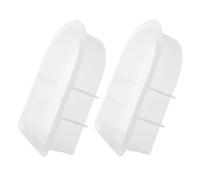 Abaodam 2pcs Arch Silicone Mold Art Resin Mold White Reusable for Bookends Art Craft Making for Professionals and Crafting Novices