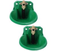 Abaodam 2pcs Automatic Sheep Drinking Bowl with Copper Valve Water Fountain for Goats and Lambs Leakproof and Easy-clean Animal Water Dispenser Smooth Surface Safe for Livestock