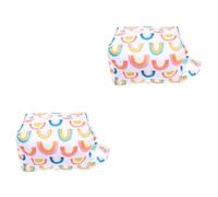 Abaodam 2pcs Bag Diapers Babydoll Stroller Packaging Bags Package Bags Waterproof Backpack Backpack Patterned Bag Storage Pouch Colorful Waterproof Pul Cloth