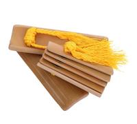 Abaodam 2pcs Bamboo Folk Music Clappers Traditional Percussion Props Handheld Portable Instrument for Speech Contests and Crosstalk Shows Sound Enhancer