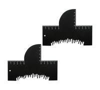 Abaodam 2pcs Barber Hairline Shaping Tools, Hairstyle Cards Made of Sturdy Pp Material, Efficiency Booster with Universal Fit, for Barber Accessories and Quick Touchups the Go