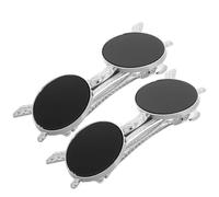 Abaodam 2pcs Barrette Hair Clips Black Sunglasses Shaped Metal Spring Clip Secure Grip Versatile for Hairstyles Women On-the-go Styling Hair Accessories