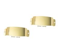 Abaodam 2pcs Bass Bridge Protection Plate Bass Metal Cover Electric Guitar Bridge Cover Safe Material
