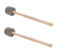 Abaodam 2pcs Bass Drum Mallets with Felt Head and Wood Handle Percussion Drumsticks for Marching Band and Drum Set for Musical Instruments