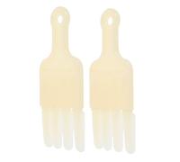 Abaodam 2pcs Beekeeping Jelly Scraper Pen, Plastic, Beige, Reusable, Efficient Cleaning, for Apiculture, Professional and Amateur Beekeepers