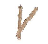 Abaodam 2Pcs Bird Perch Rods Natural Chinese Pepper Wood Standing Stick for PET Birds Suitable for Parrots and Conures Promotes Claw Grinding and Activity Random Style