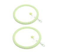 Abaodam 2pcs Bird Rope Swing Perch Toy for Parrots Budgies and Cockatiels Chewing and Climbing Accessories for Bird Cages Easy to Install and Playtime