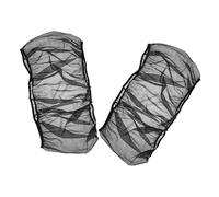 Abaodam 2pcs Birdcage Mesh Cover Net Seed Catcher for Parakeet Parrot Black Breathable Elastic Edge Protects Cage from Dust and Spills