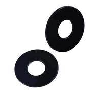 Abaodam 2pcs Black Gold 3-way Toggle Switch Protective Round Pad Covers for Electric Guitar, Toggle Plate Treble Washers Guitar Parts Accessory Compatible with Rocker Switches