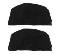 Abaodam 2pcs Black Stretch Chair Seat Cover Polyester Spandex Elastic Fit | Easy Installation and Removal, Enhanced Comfort, Modern Minimalist Style, Suitable for Office Seating and Desk Chairs