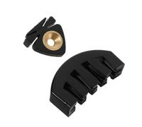 Abaodam 2pcs Black Violin Practice Mute Small Rubber Silent Muffler Fit for Full Violins Replacement Accessory for Orchestra and Home Use