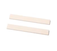 Abaodam 2pcs Bone Guitar Bridge Saddle for Acoustic and Bass Guitar Synthetic Material 100x10x3mm Provides Better Tone and Can Be Polished Parts Accessories