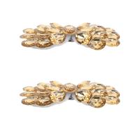Abaodam 2pcs Bow Shoe Clips Crystal Rhinestone Shoe Charms Women Heel Bow Clips Decorative Detachable Buckles for Party Accessories