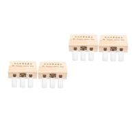 Abaodam 2pcs Box Wooden Storage Box for Teeth and Souvenirs Fetal Hair Collection Case Hinged Lid for Wedding Keepsakes and Boy Girl Memories