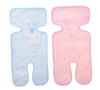 Abaodam 2pcs Boy Girl Cooling Mat Summer Carriage Mat Car Seat Adorable Pad for Dining Chair