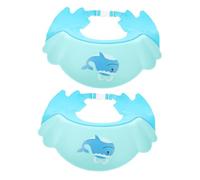 Abaodam 2pcs Boy Girl's Shampoo Bathing Cap Elastic Band Adjustable Hair Wash Shield Visor Hat for Boys and Girls Girl
