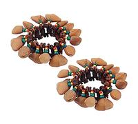 Abaodam 2pcs Bracelet Hand Bell African Tribal Style South African Musical Instrument