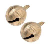 Abaodam 2PCS Brass Pet Bells Decorative Jingle Bells for Dogs Cattle Sheep Lightweight and Practical Collar Charms for Various Animals