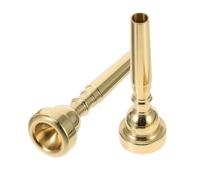 Abaodam 2pcs Brass Trumpet Mouthpiece Replacement for Beginners Professionals Effortless Play for Various Trumpet Models for Music Enthusiasts Concert Schools and Bands