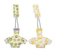 Abaodam 2Pcs Breathable Bird Diapers with Fruit Pattern for Parrots and Birds Skin-friendly Soft Material Lightweight Reusable Pet Supplies for Comfortable Wear and Easy Cleaning