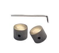 Abaodam 2pcs Bronze Aluminum Alloy Knobs for Bass and Pedal, Volume Tone Control, Space-saving Design, Prolongs Pedal Life Span, Suitable for Professional Guitar Players