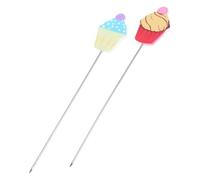 Abaodam 2pcs Cake Testing Supply Stainless Steel Metal Tester Sticks Accurate Detection for Cookies Bread Kitchen Baking