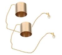 Abaodam 2pcs Candle Snuffer Caps Candle Extinguisher Set Brass Heat-resistant Decorative Accessories for Home Use