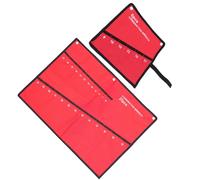 Abaodam 2pcs Canvas Wrench Organizer Roll up Bags with Different Slots, Lightweight and Tear-resistant Tool Roll up Bag for Toolbox and Locker, Space-saving Tool Storage Pouches