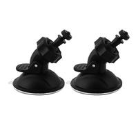 Abaodam 2pcs Car Dash Camera Suction Cup Mount Bracket with 4mm Screw, Versatile Glass Plate Suction Base for Vehicle Windshield Dashboard, Compatible with Dvr Gps and Action Cameras
