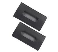 Abaodam 2pcs Car Visor Tissue Holder PU Leather Napkin Box Universal Sun Visor Tissue Case for Car Interior Black