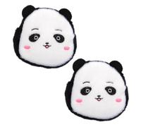 Abaodam 2Pcs Cartoon Plush Panda Coin Pouch Soft Mini Change Storage Bag Portable Wallet for Lightweight Bag for Earphones Keys Cash