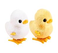 Abaodam 2Pcs Cartoon Wind Up Jumping Duck Clockwork Plaything for Fun and Learning Engaging Design for Boys for Easter and Christmas