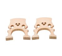Abaodam 2pcs Cello Bridge Maple Wood Natural Tone Cello Accessories Lightweight Professional Replacement Parts for Sound Improvement and Easy Shaping